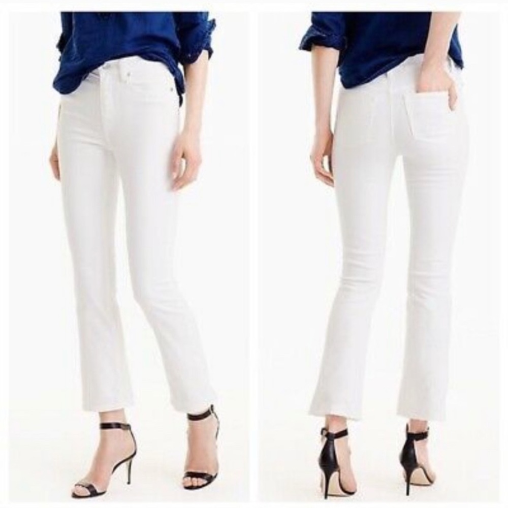 EUC J Crew Billie Demi Boot Crop Jeans Sz 28